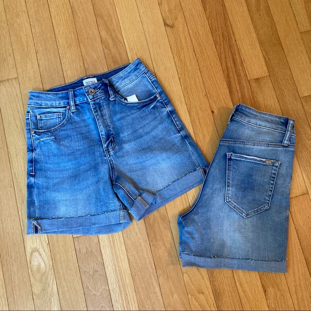 NWT Denim Shorts Raw Hem